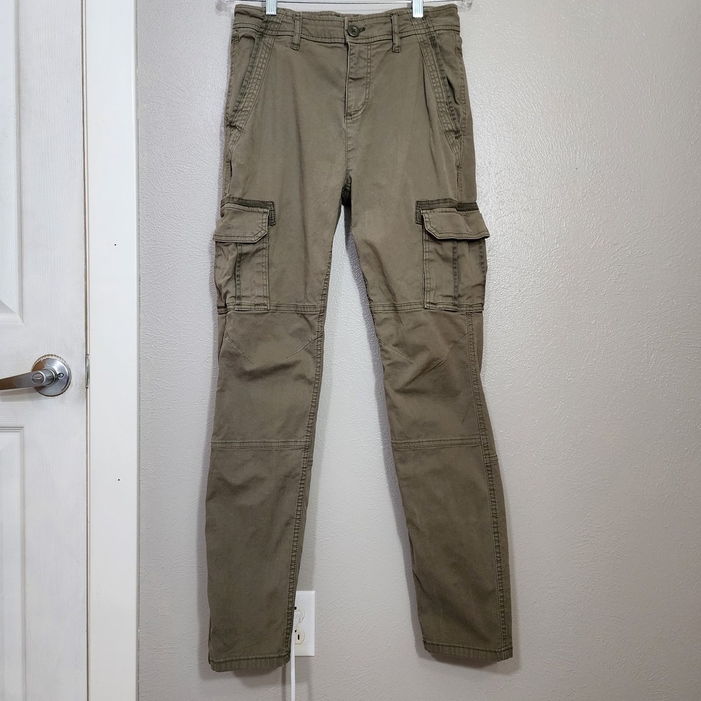 Sun Stone Ouigi Theodore Green Utility Cargo Pant Men's Pants Sz 29 Rear Pocket